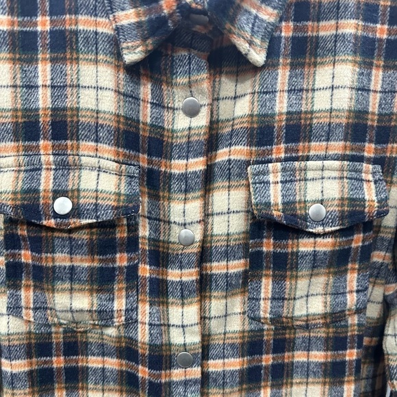 Kori Women’s Soft Plaid Long Sleeve Shacket Size: L - Picture 4 of 6